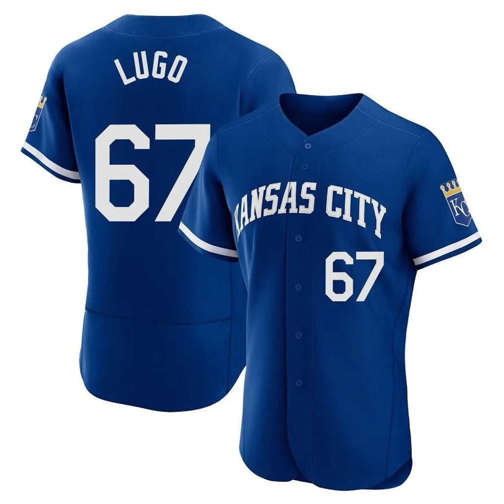 Jamed KC.Royals #67 Seth Lugo Player Royal Limited Elite Home Stitched Jerseys