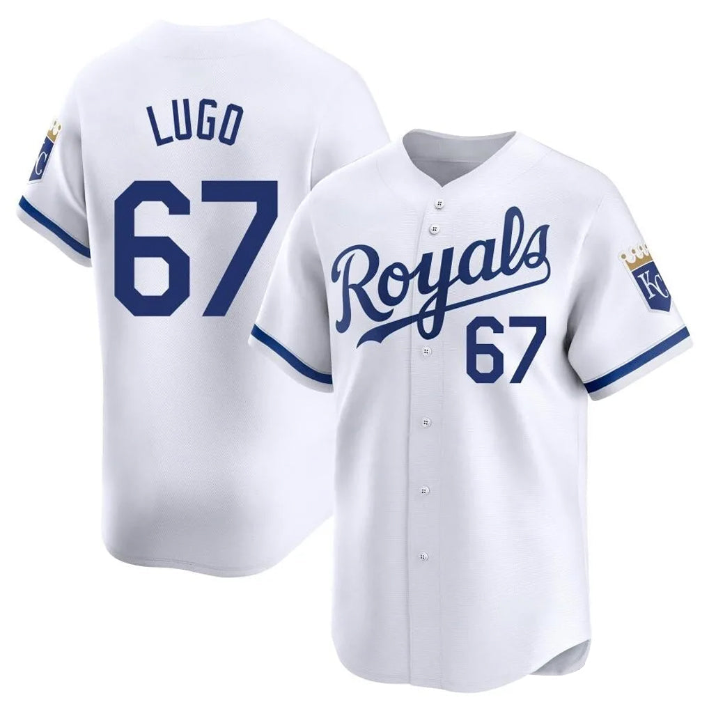 Jamed KC.Royals #67 Seth Lugo Player White Alt Limited Home Stitched Jerseys