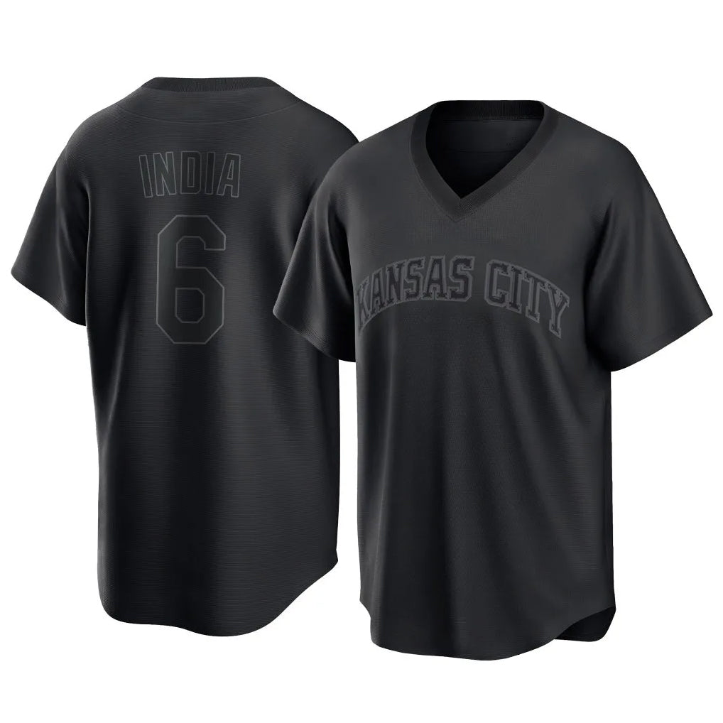 Jamed KC.Royals #6 Jonathan India Player Black Fashion Game Stitched Jerseys