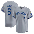 Jamed KC.Royals #6 Jonathan India Player Gray Limited Home Stitched Jerseys