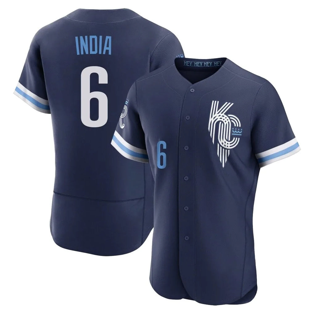 Jamed KC.Royals #6 Jonathan India Player Navy City Connect Limited Elite Home Stitched Jerseys