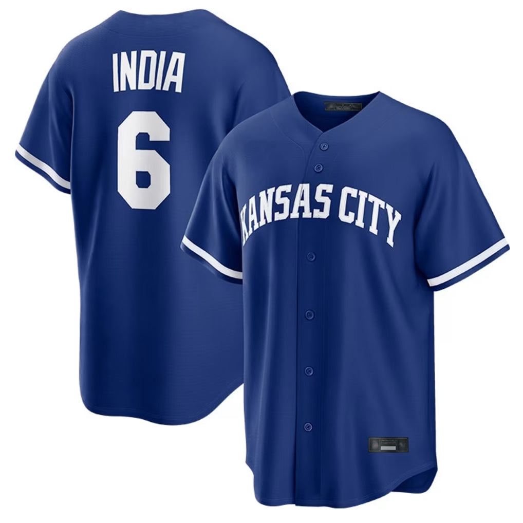 Jamed KC.Royals #6 Jonathan India Player Royal Game Home Stitched Jerseys