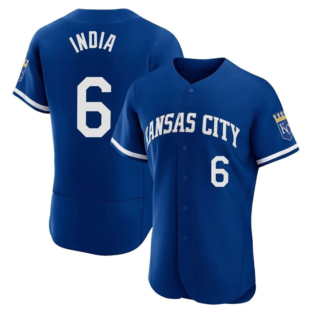 Jamed KC.Royals #6 Jonathan India Player Royal Limited Elite Home Stitched Jerseys