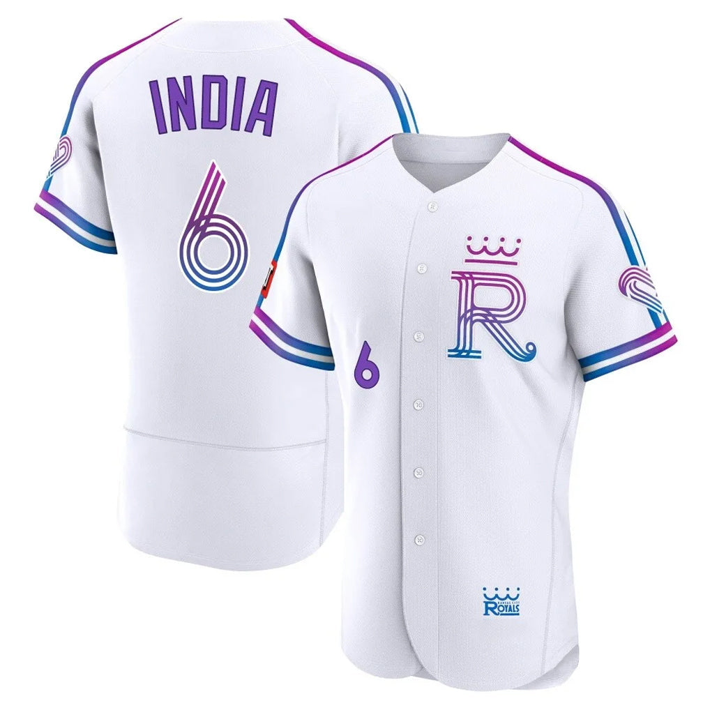 Jamed KC.Royals #6 Jonathan India Player White 2026 City Connect Limited Elite Home Stitched Jerseys