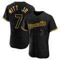 Jamed KC.Royals #7 Bobby Witt Jr. Player Black Snake Skin City Limited Elite Stitched Jerseys
