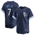 Jamed KC.Royals #7 Bobby Witt Jr. Player Navy City Connect Limited Home Stitched Jerseys