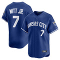 Jamed KC.Royals #7 Bobby Witt Jr. Player Royal Limited Home Stitched Jerseys