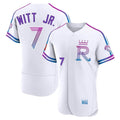 Jamed KC.Royals #7 Bobby Witt Jr. Player White 2026 City Connect Limited Elite Home Stitched Jerseys