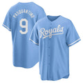 Jamed KC.Royals #9 Vinnie Pasquantino Player Light Blue Home Game Stitched Jerseys