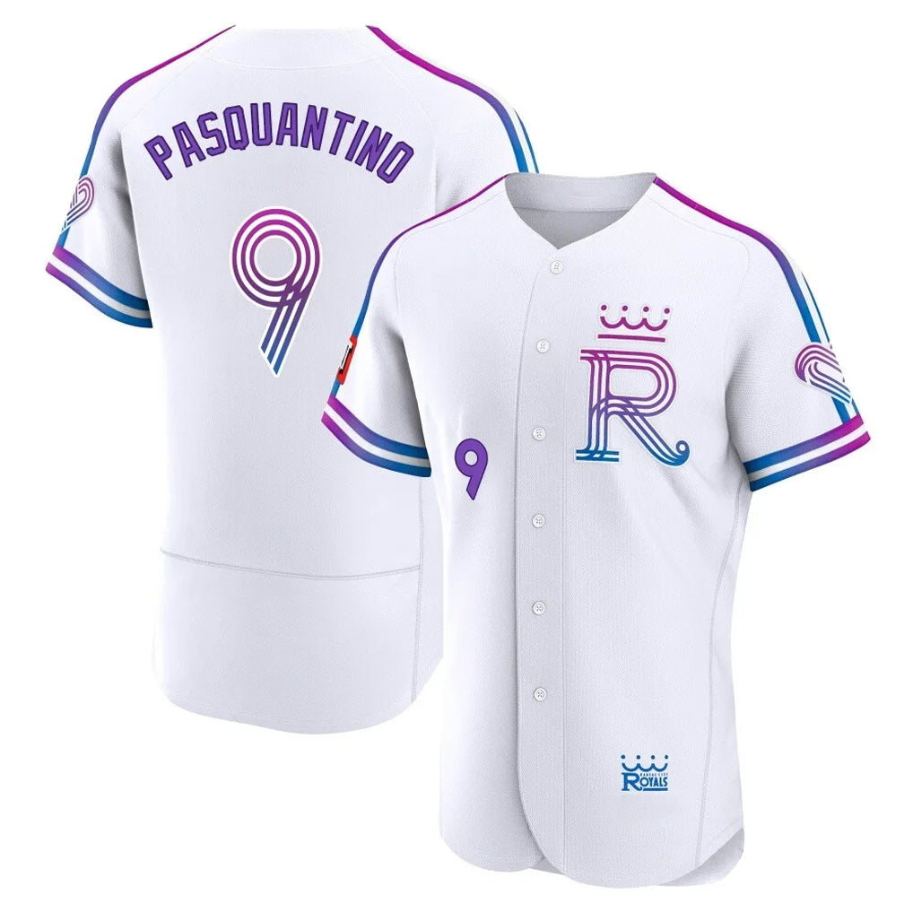 Jamed KC.Royals #9 Vinnie Pasquantino Player White 2026 City Connect Limited Elite Home Stitched Jerseys