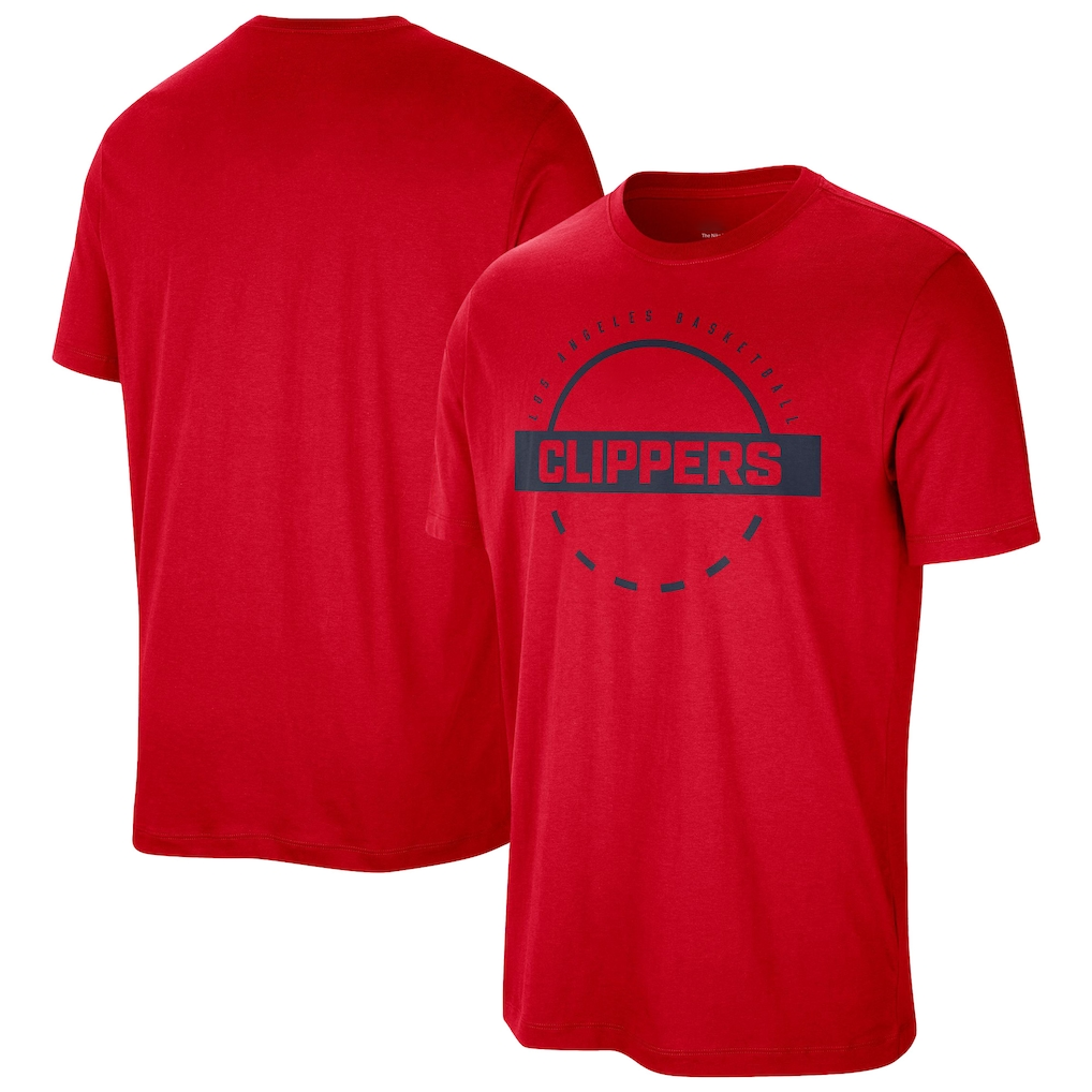 Jamed LA.Clippers Red Authentic Practice T-Shirt Stitched Jerseys