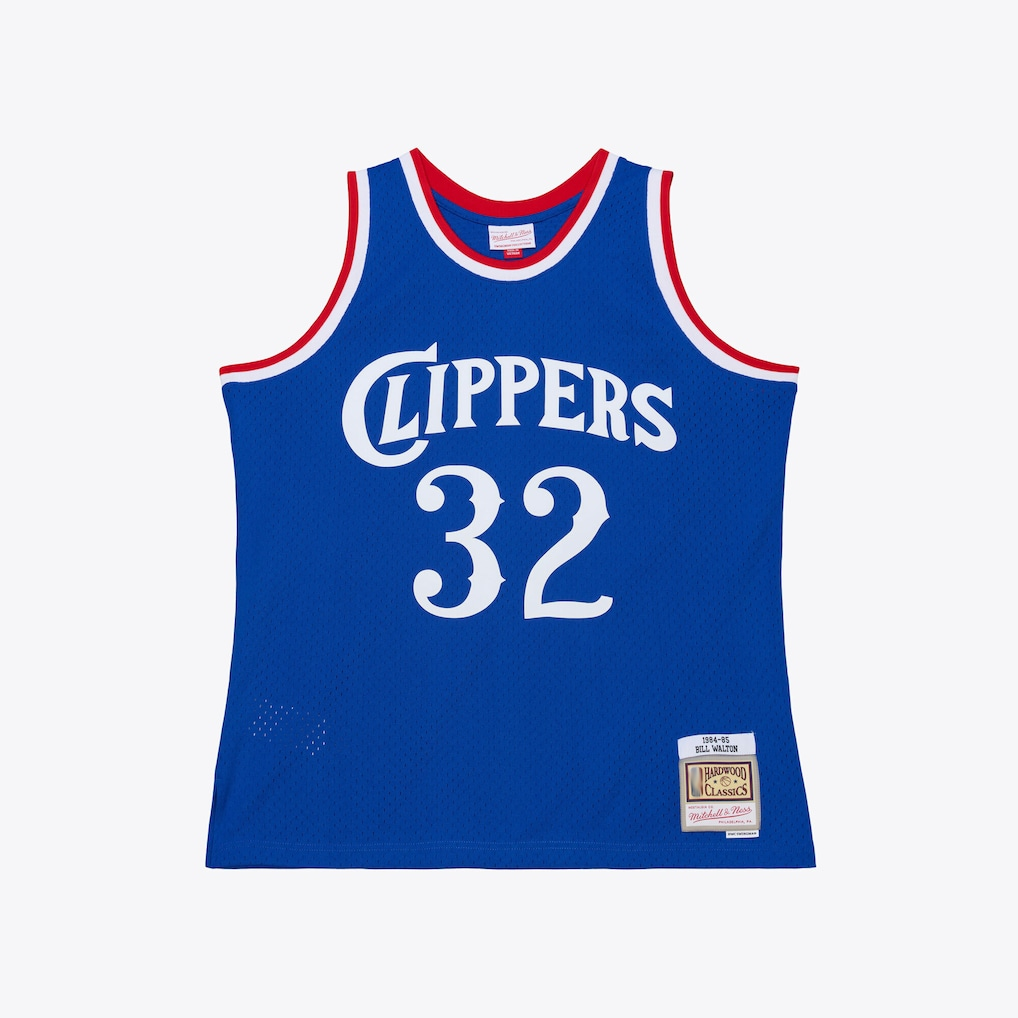 Jamed LA.Clippers #32 Bill Walton Mitchell & Ness Royal 1984-85 Swingman Stitched Jerseys