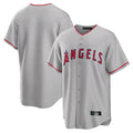 Jamed LA.Angels Gray Home Game Blank Player Stitched Jerseys