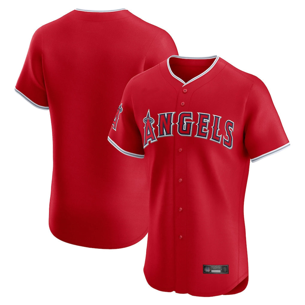 Jamed LA.Angels Red Home Limited Elite Blank Player Stitched Jerseys
