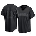 Jamed LA.Angels #12 Jorge Soler Player Black Pitch Fashion T-shirt Stitched Jerseys