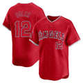 Jamed LA.Angels #12 Jorge Soler Player Red Home Limited Stitched Jerseys