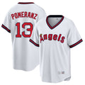 Jamed LA.Angels #13 Drew Pomeranz Player White T-shirt Home Game Stitched Jerseys