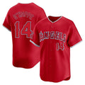 Jamed LA.Angels #14 Logan O'Hoppe Player Red Home Limited Stitched Jerseys