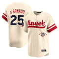 Jamed LA.Angels #25 Travis d'Arnaud Player Cream City Connect Limited Home Stitched Jerseys