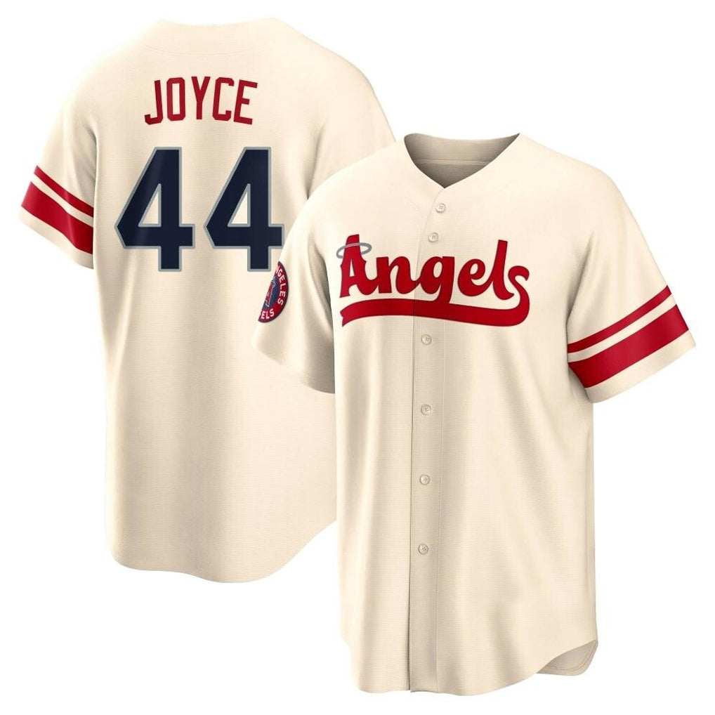 Jamed LA.Angels #44 Ben Joyce Player Cream City Connect Home Stitched Jerseys