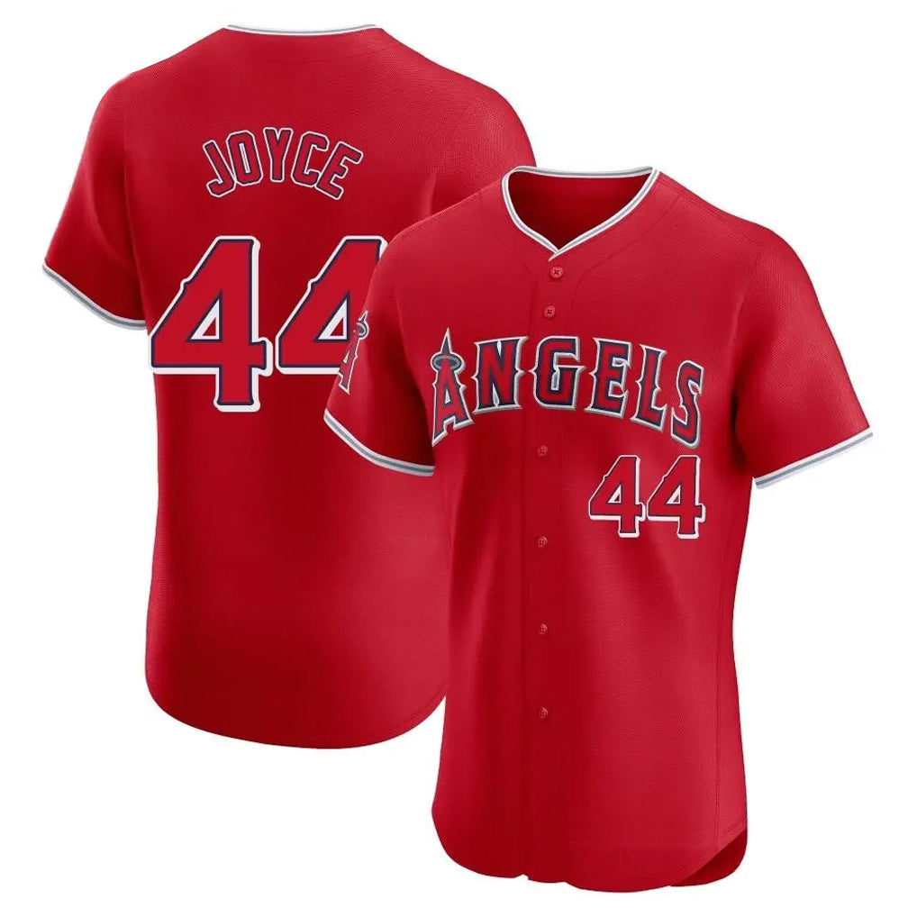Jamed LA.Angels #44 Ben Joyce Player Red Home Limited Elite Stitched Jerseys