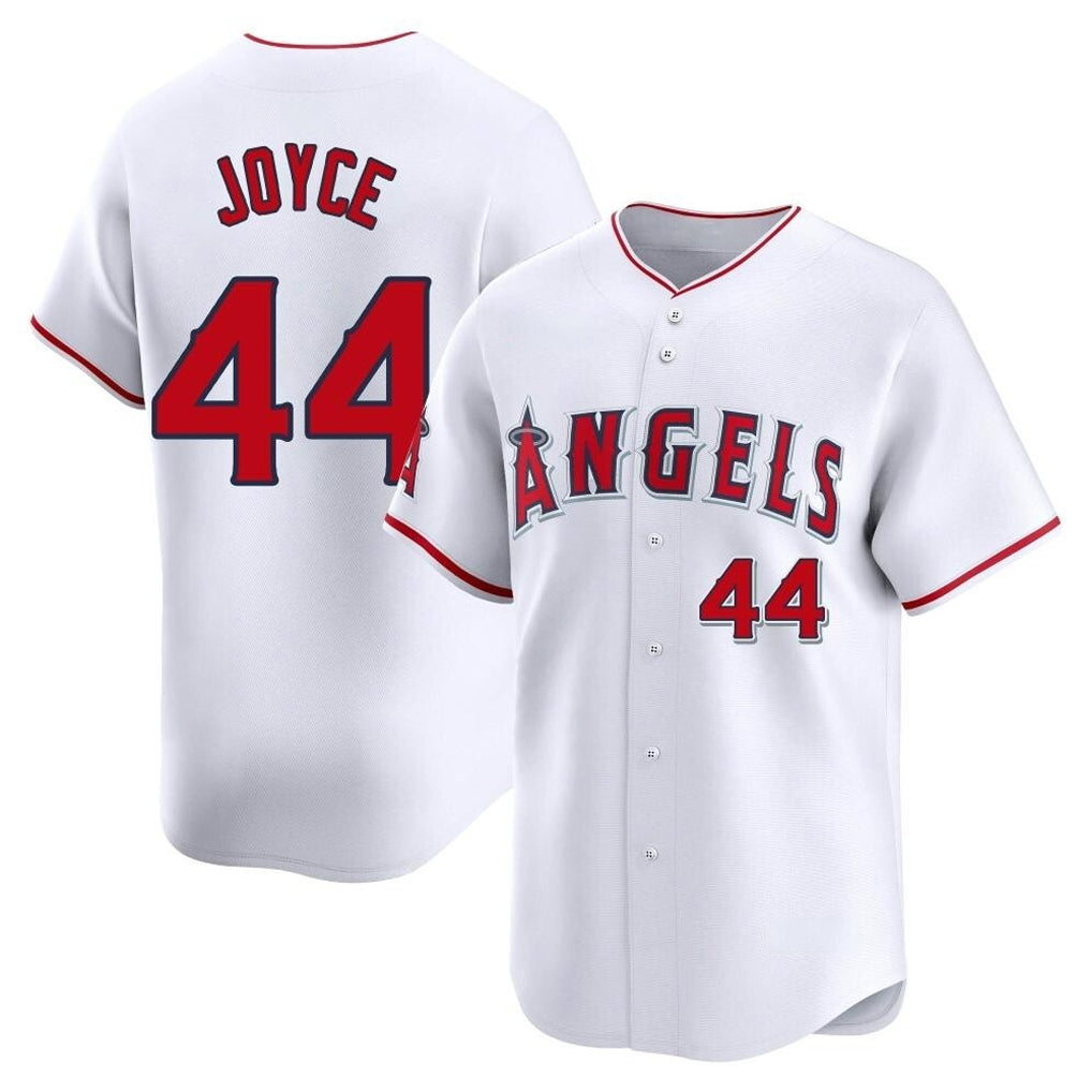 Jamed LA.Angels #44 Ben Joyce Player White Limited Home Stitched Jerseys