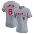Jamed LA.Angels #6 Anthony Rendon Player Gray Home Limited Elite Stitched Jerseys