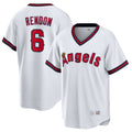 Jamed LA.Angels #6 Anthony Rendon Player White T-shirt Home Game Stitched Jerseys