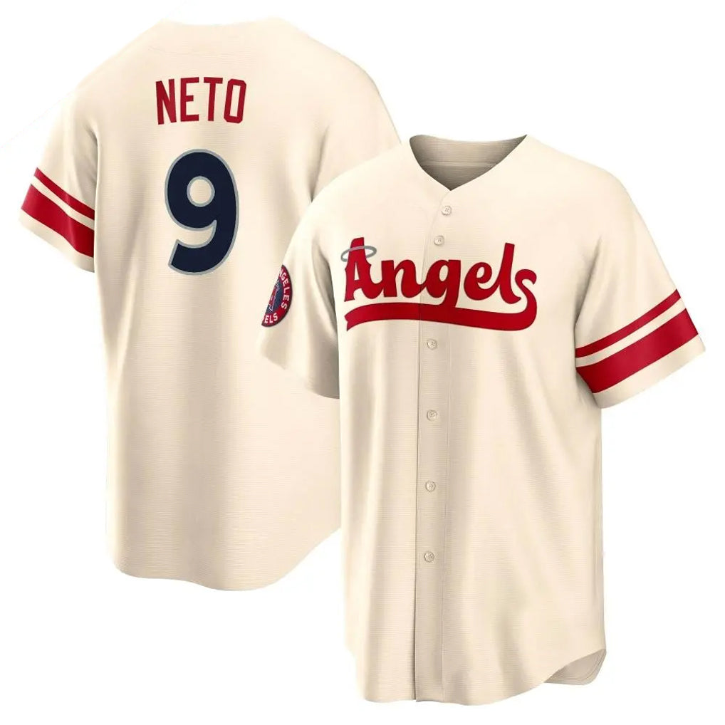 Jamed LA.Angels #9 Zach Neto Player Cream City Connect Home Stitched Jerseys