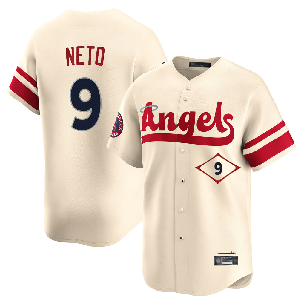 Jamed LA.Angels #9 Zach Neto Player Cream City Connect Limited Home Stitched Jerseys
