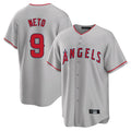Jamed LA.Angels #9 Zach Neto Player Gray Home Game Stitched Jerseys
