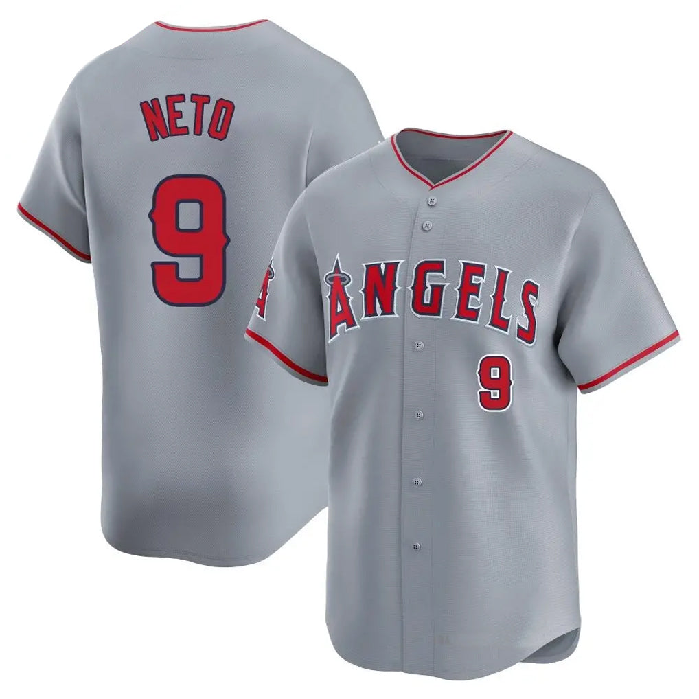 Jamed LA.Angels #9 Zach Neto Player Gray Home Limited Stitched Jerseys