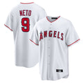 Jamed LA.Angels #9 Zach Neto Player White Home Game Stitched Jerseys