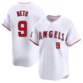 Jamed LA.Angels #9 Zach Neto Player White Limited Home Stitched Jerseys