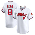 Jamed LA.Angels #9 Zach Neto Player White T-shirt Home Limited Stitched Jerseys