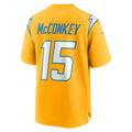 Jamed LA.Chargers #15 Ladd McConkey Player Gold Game Stitched Jerseys