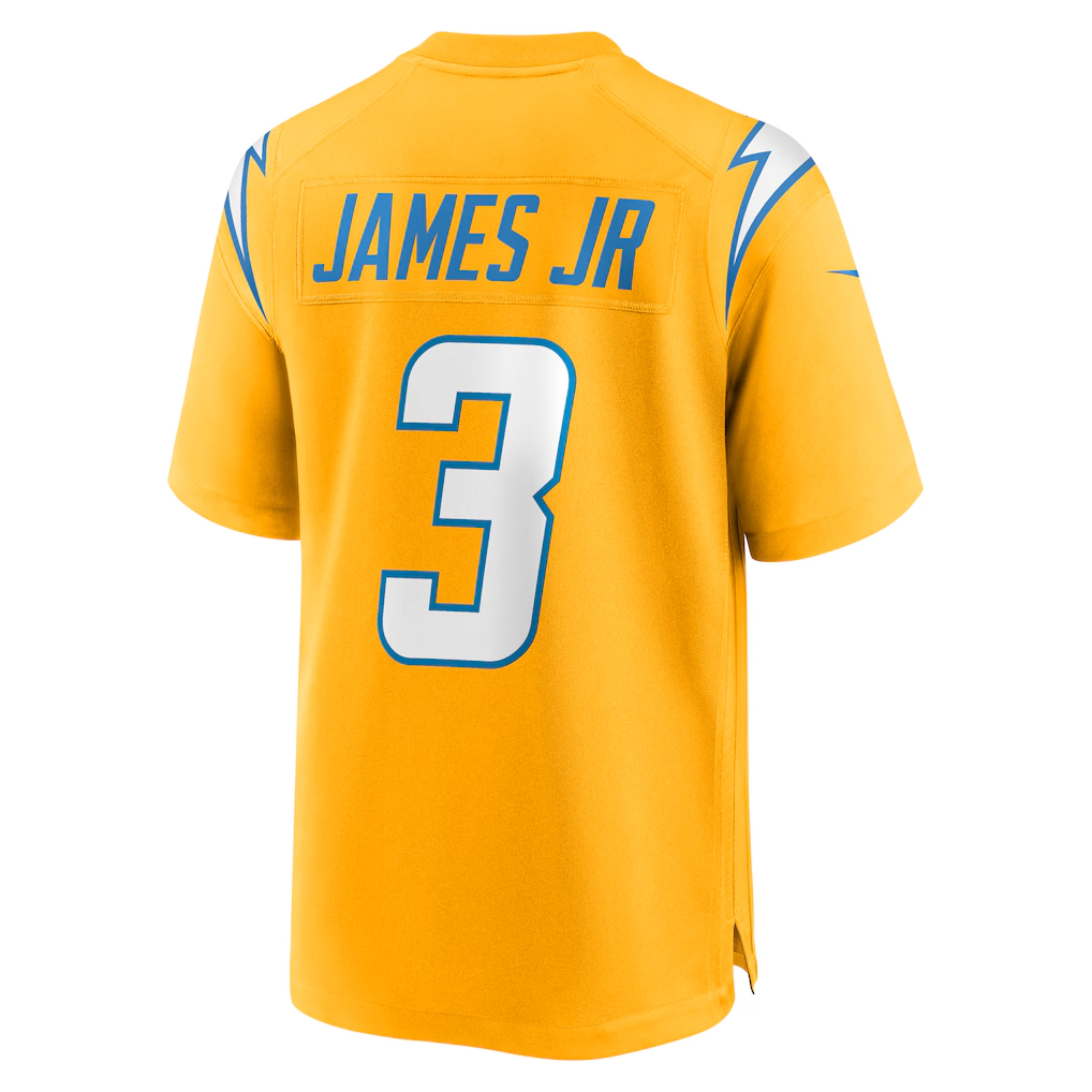 Jamed LA.Chargers #3 Derwin James Jr. Gold Alternate Charger Power Game Player Stitched Jerseys