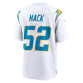 Jamed LA.Chargers #52 Khalil Mack White Game Stitched Jerseys