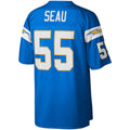 Jamed LA.Chargers #55 Junior Seau Mitchell & Ness Powder Blue Legacy Replica Stitched Jerseys