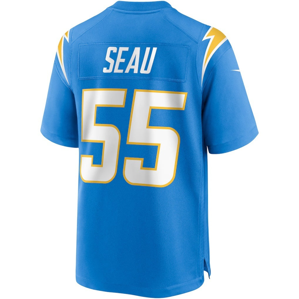 Jamed LA.Chargers #55 Junior Seau Powder Blue Game Retired Player Stitched Jerseys