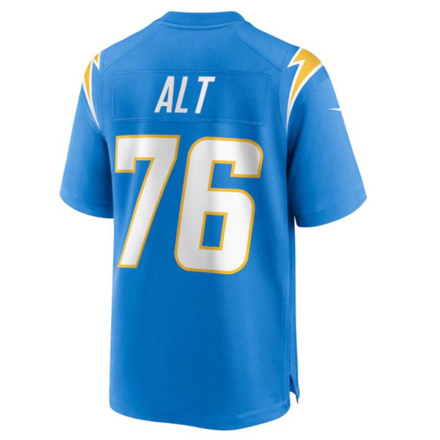 Jamed LA.Chargers #76 Joe Alt Powder Blue 2024 Draft First Round Pick Player Game Jersey Stitched Jerseys