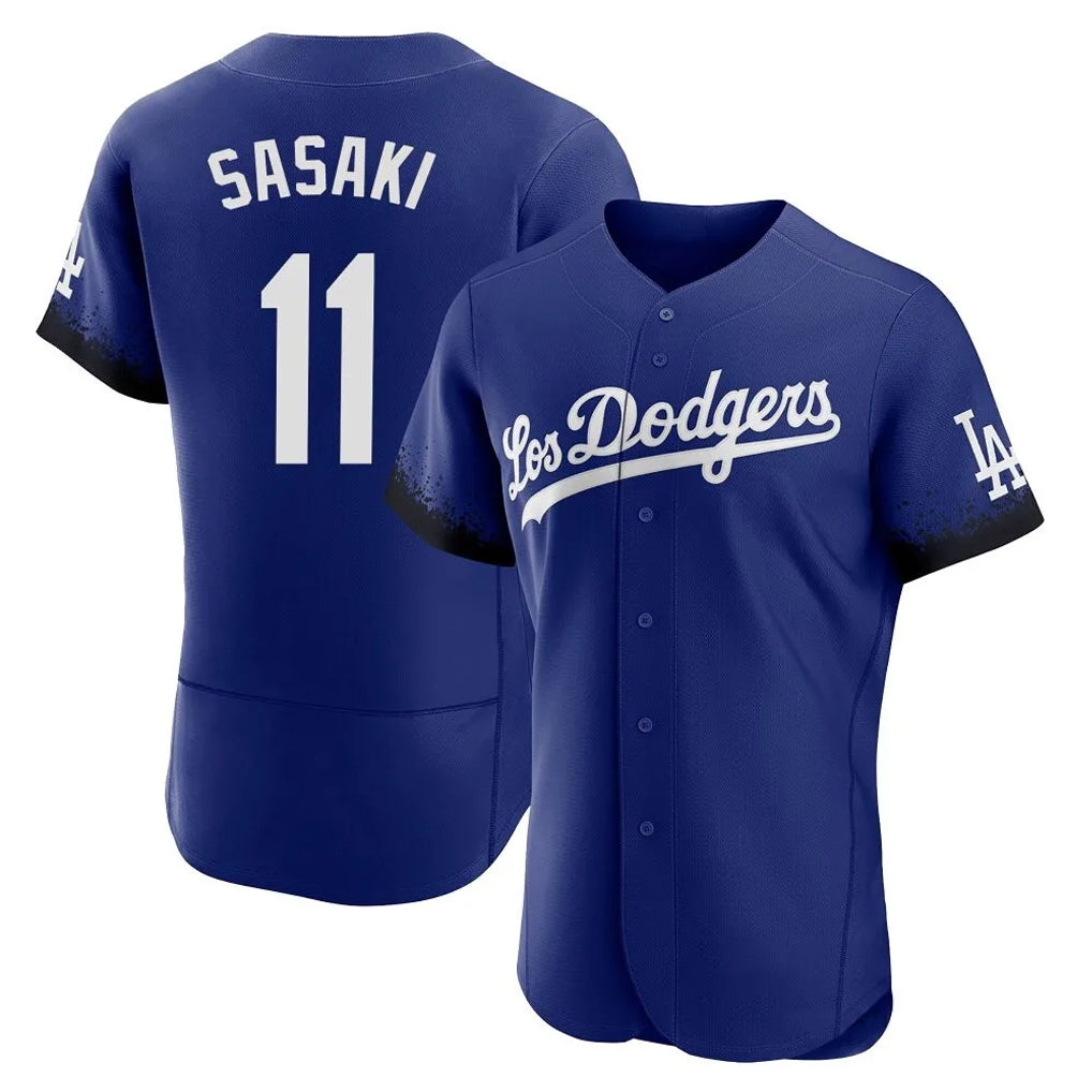Jamed LA.Dodgers #11 Roki Sasaki Player Royal City Connect Elite Home Stitched Jerseys