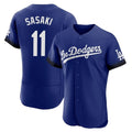 Jamed LA.Dodgers #11 Roki Sasaki Player Royal City Connect Elite Home Stitched Jerseys