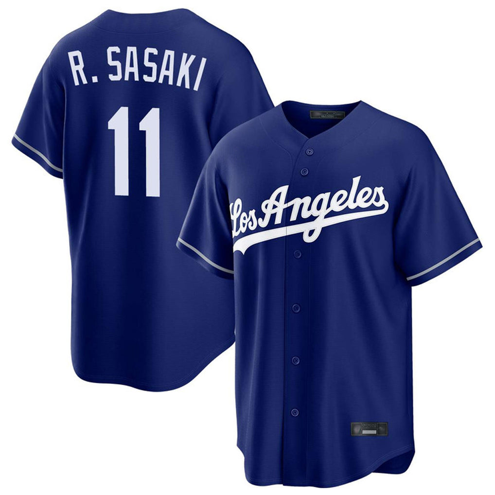Jamed LA.Dodgers #11 Roki Sasaki Player Royal Game Stitched Jerseys