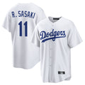 Jamed LA.Dodgers #11 Roki Sasaki Player White Game Home Stitched Jerseys