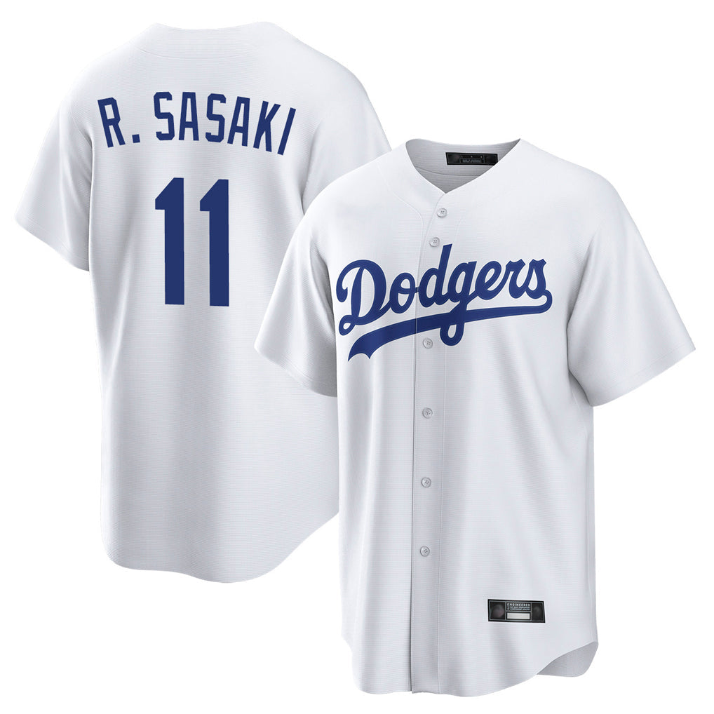 Jamed LA.Dodgers #11 Roki Sasaki Player White Game Home Stitched Jerseys