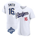 Jamed LA.Dodgers #16 Will Smith Player Gold White World Series Meet 2026 Collection Stadium Limited Elite Stitched Jerseys