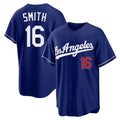 Jamed LA.Dodgers #16 Will Smith Player Royal Game Home Stitched Jerseys