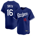 Jamed LA.Dodgers #16 Will Smith Player Royal Limited Home Stitched Jerseys