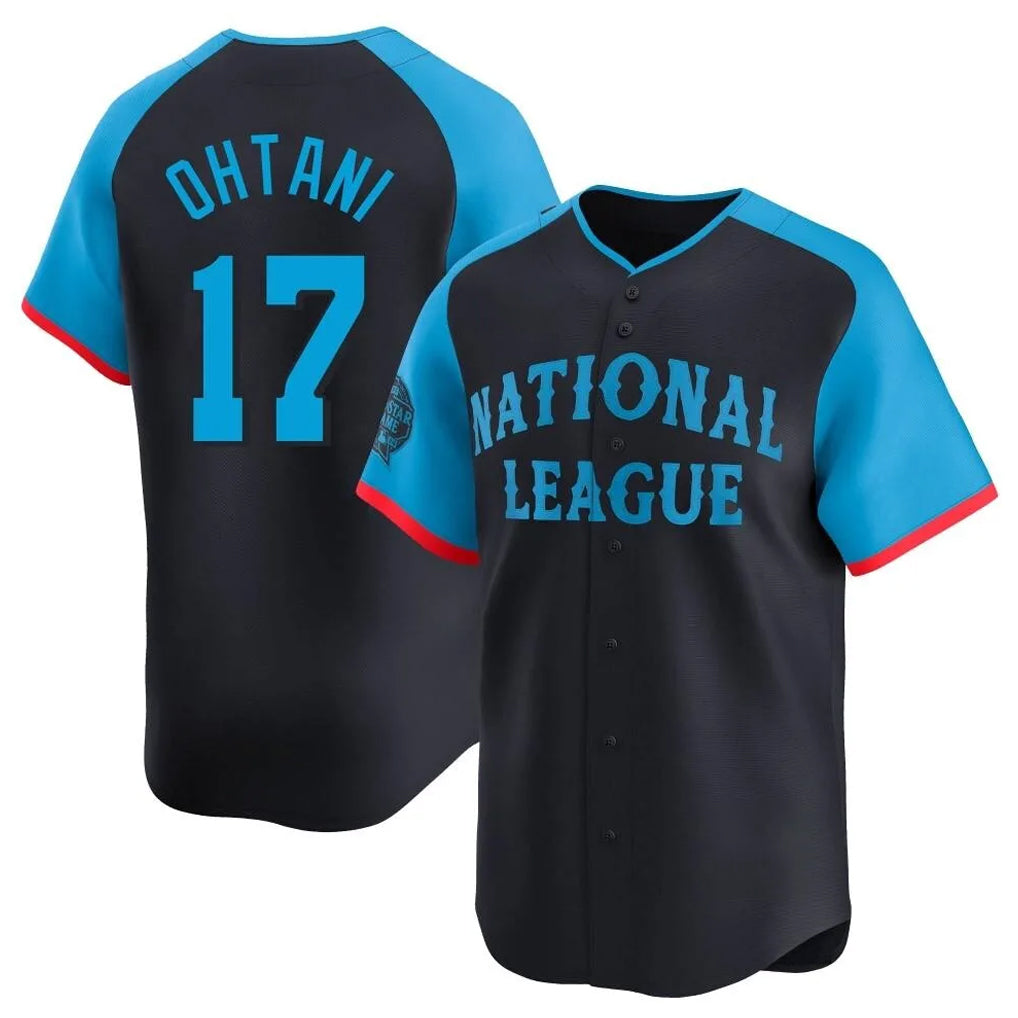 Jamed LA.Dodgers #17 Shohei Ohtani Player Black National League All-Star Limited Home Stitched Jerseys